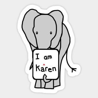 Elephant and Karen Memes Sticker